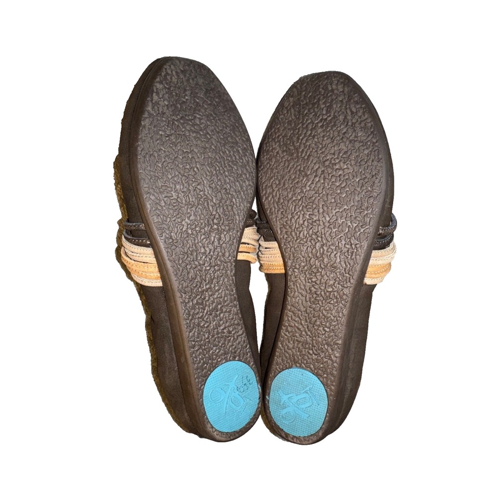 OTBT Park City Dark Brown Leather Mary Janes Ballet Flats Women Size 8 comfort - Picture 7 of 9